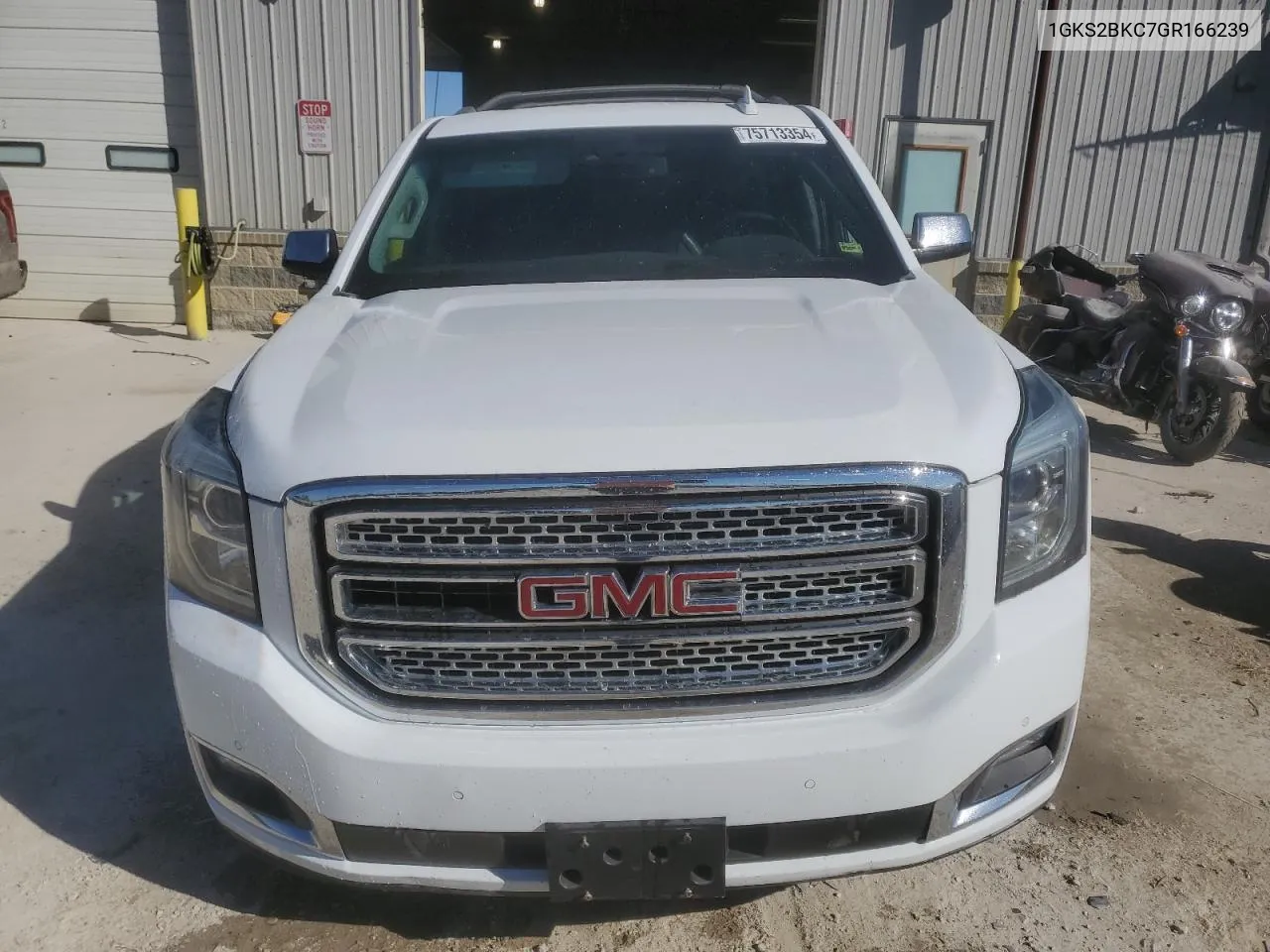 2016 GMC Yukon Slt VIN: 1GKS2BKC7GR166239 Lot: 75713354