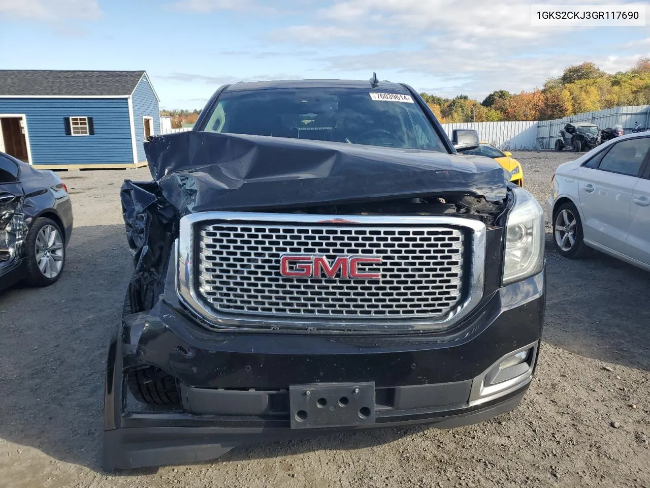 2016 GMC Yukon Denali VIN: 1GKS2CKJ3GR117690 Lot: 76039614