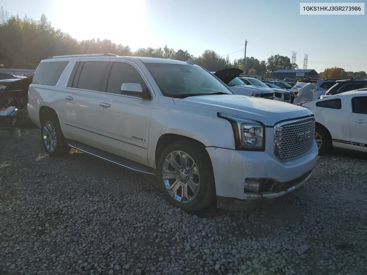 2016 GMC Yukon Xl Denali VIN: 1GKS1HKJ3GR273986 Lot: 76576894