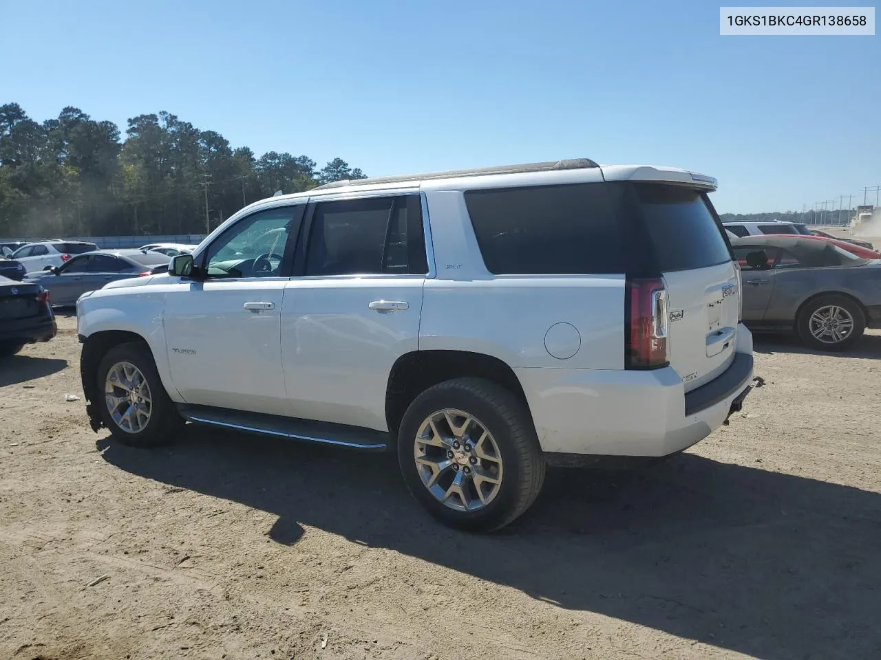 2016 GMC Yukon Slt VIN: 1GKS1BKC4GR138658 Lot: 76634664