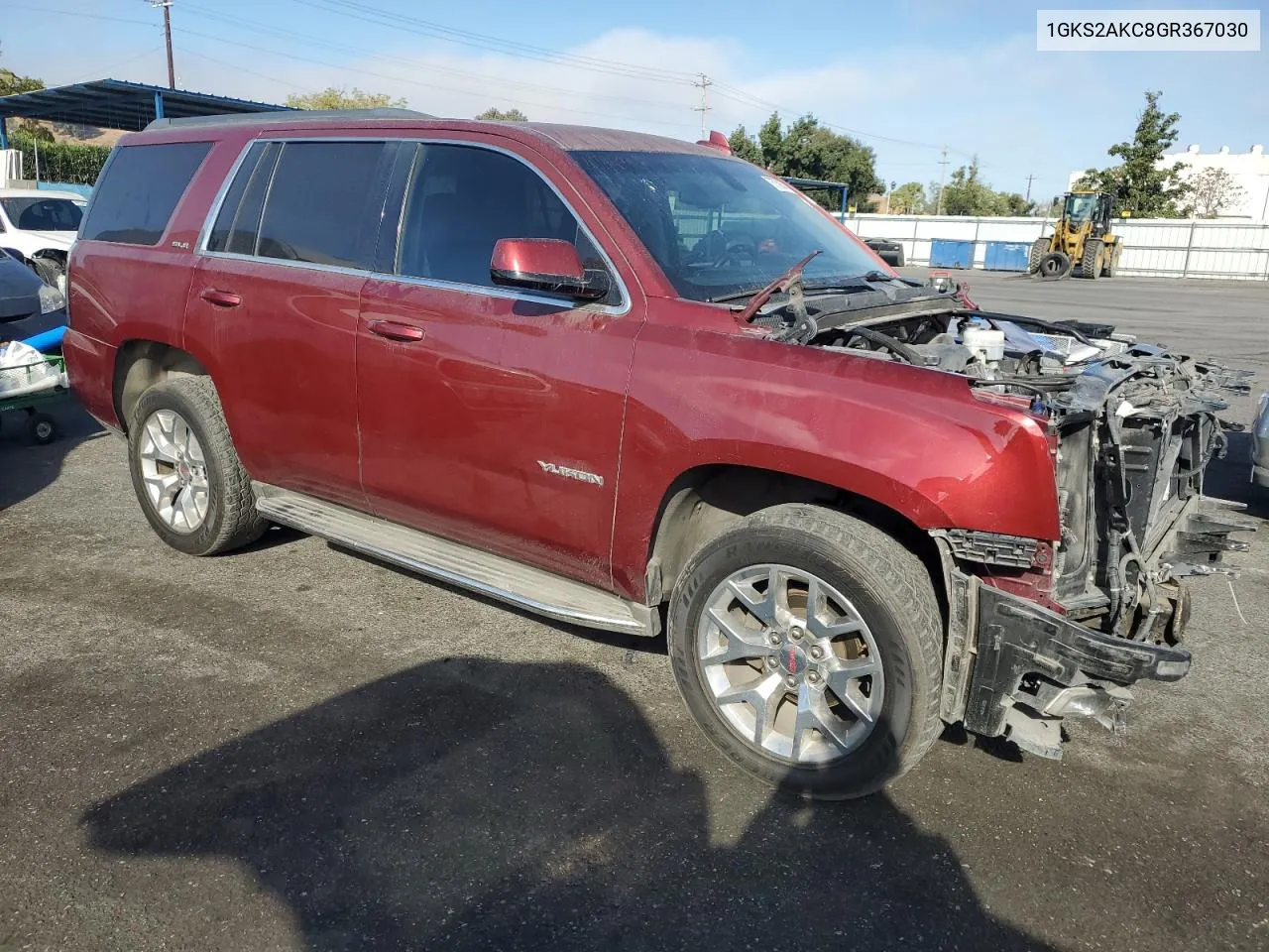 2016 GMC Yukon Sle VIN: 1GKS2AKC8GR367030 Lot: 76759874