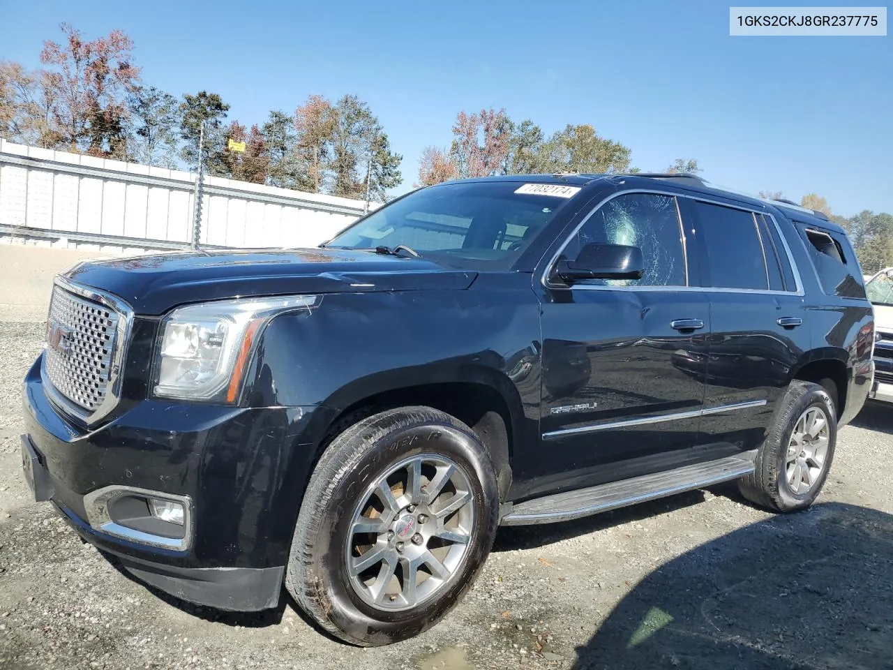 2016 GMC Yukon Denali VIN: 1GKS2CKJ8GR237775 Lot: 77032174