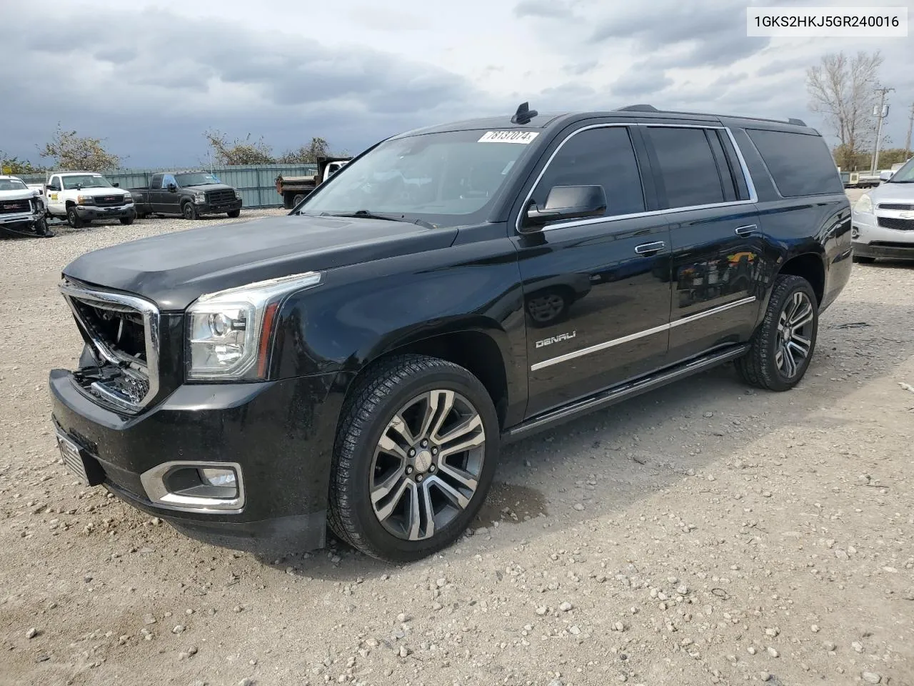 2016 GMC Yukon Xl Denali VIN: 1GKS2HKJ5GR240016 Lot: 78137074