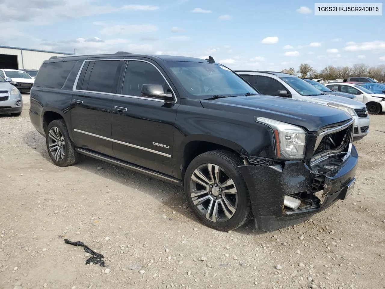 2016 GMC Yukon Xl Denali VIN: 1GKS2HKJ5GR240016 Lot: 78137074