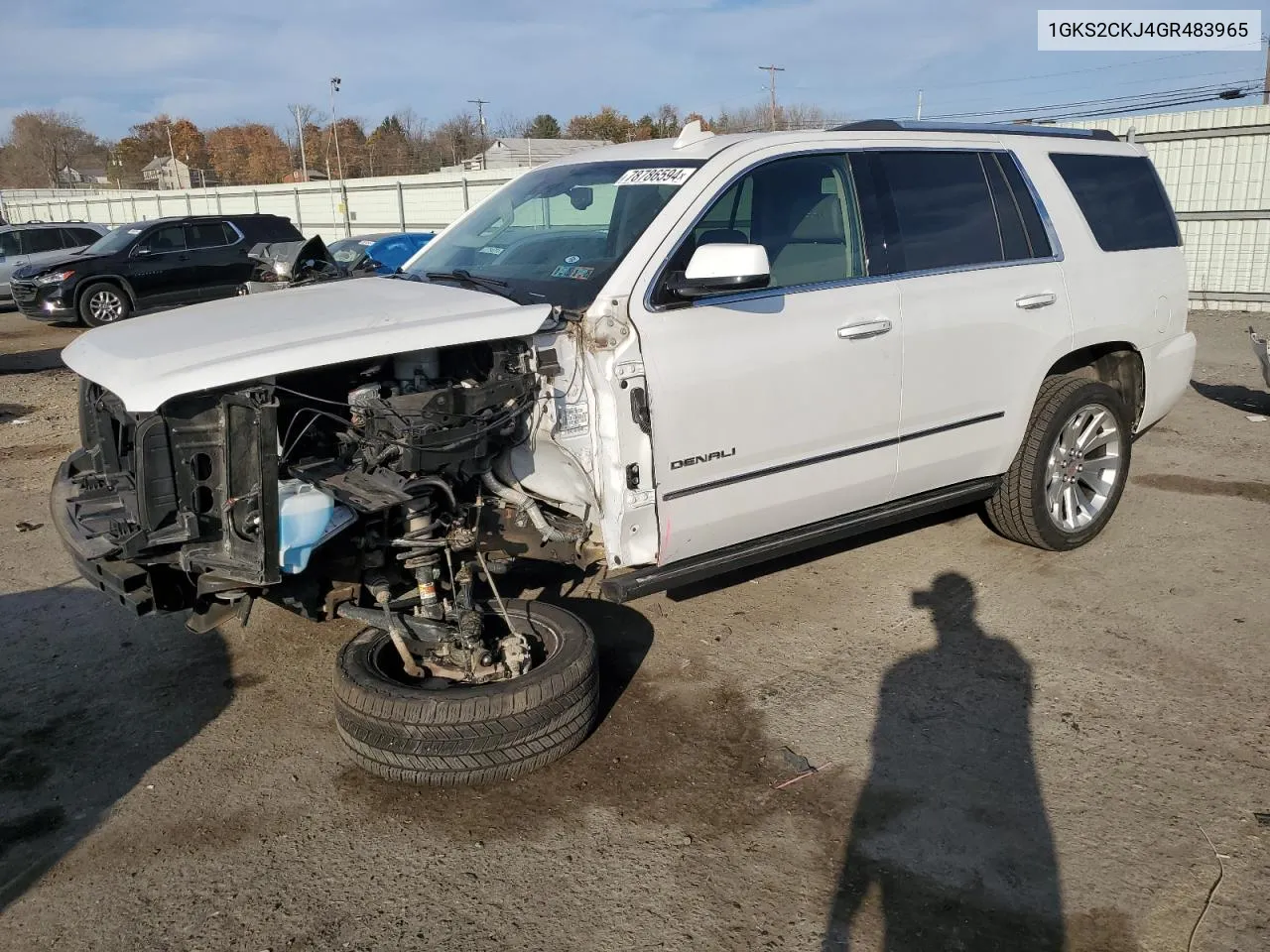 2016 GMC Yukon Denali VIN: 1GKS2CKJ4GR483965 Lot: 78786594