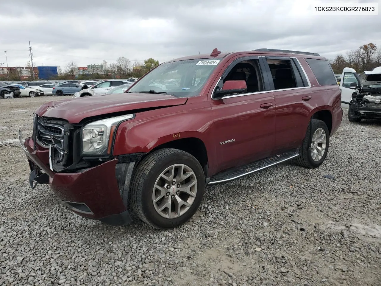 2016 GMC Yukon Slt VIN: 1GKS2BKC0GR276873 Lot: 79056424