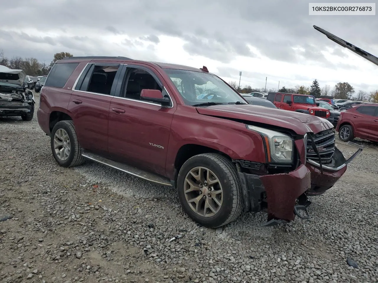 2016 GMC Yukon Slt VIN: 1GKS2BKC0GR276873 Lot: 79056424