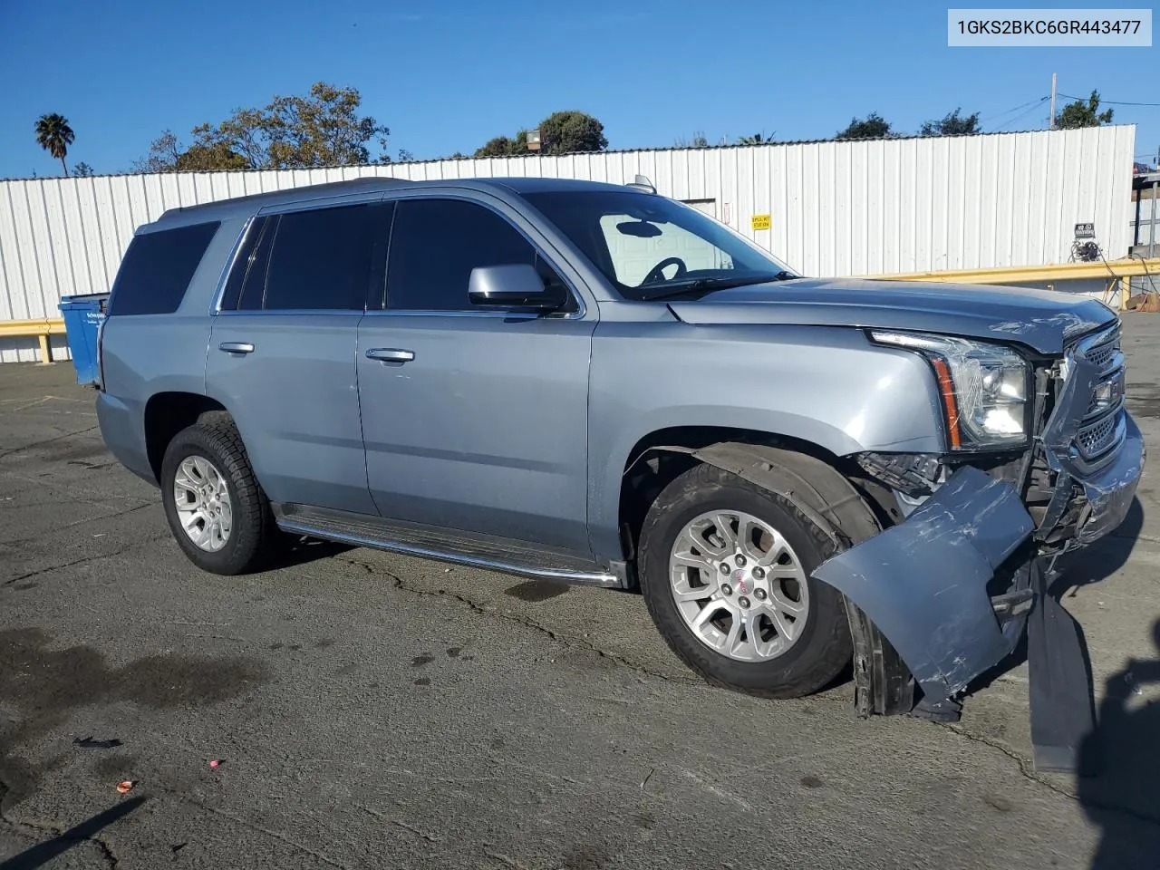 2016 GMC Yukon Slt VIN: 1GKS2BKC6GR443477 Lot: 79719804