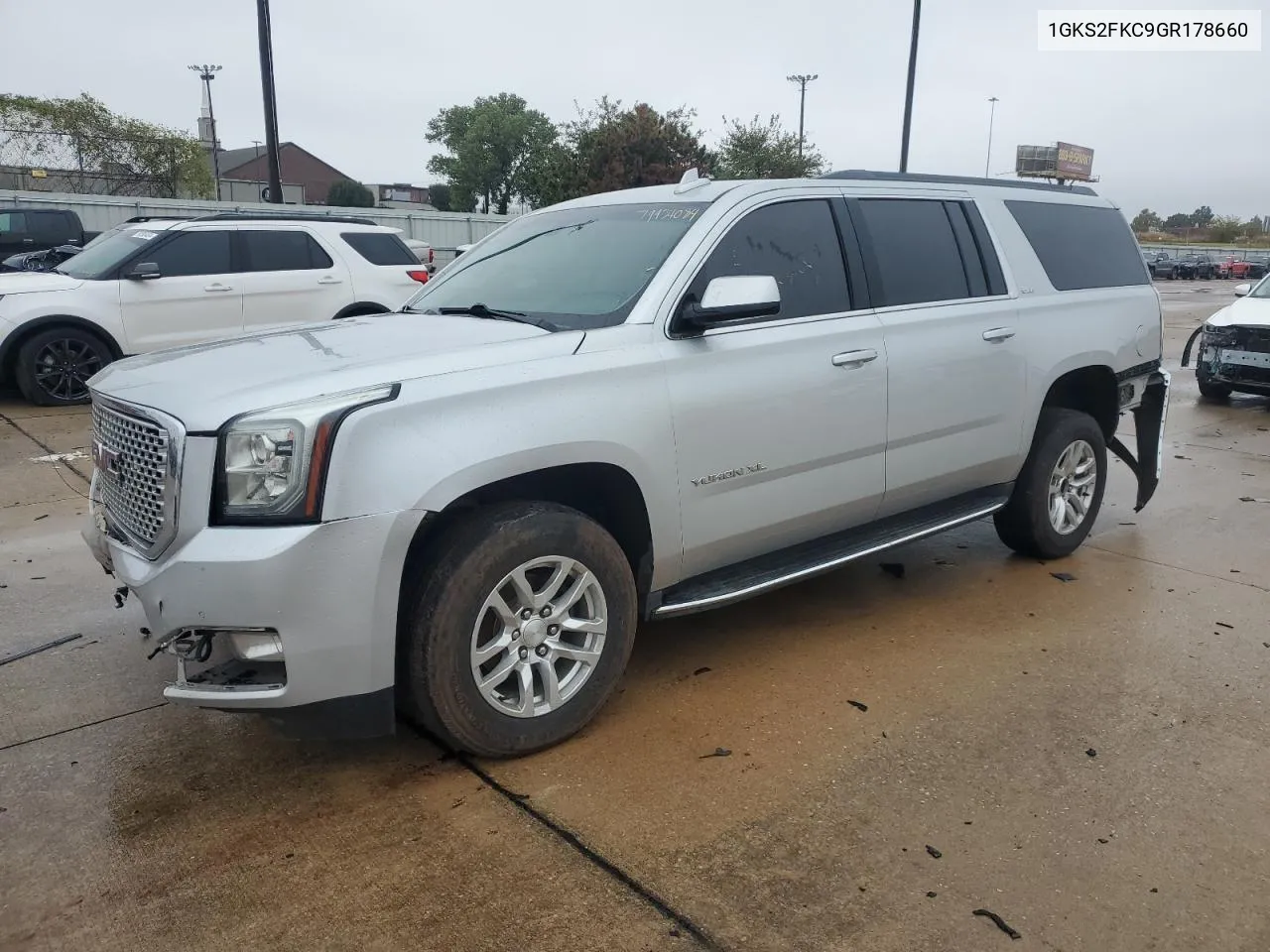 2016 GMC Yukon Xl K1500 Sle VIN: 1GKS2FKC9GR178660 Lot: 79937084