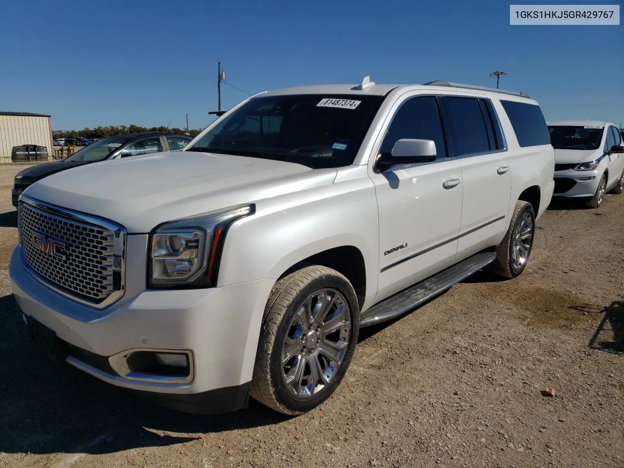 2016 GMC Yukon Xl Denali VIN: 1GKS1HKJ5GR429767 Lot: 81487374