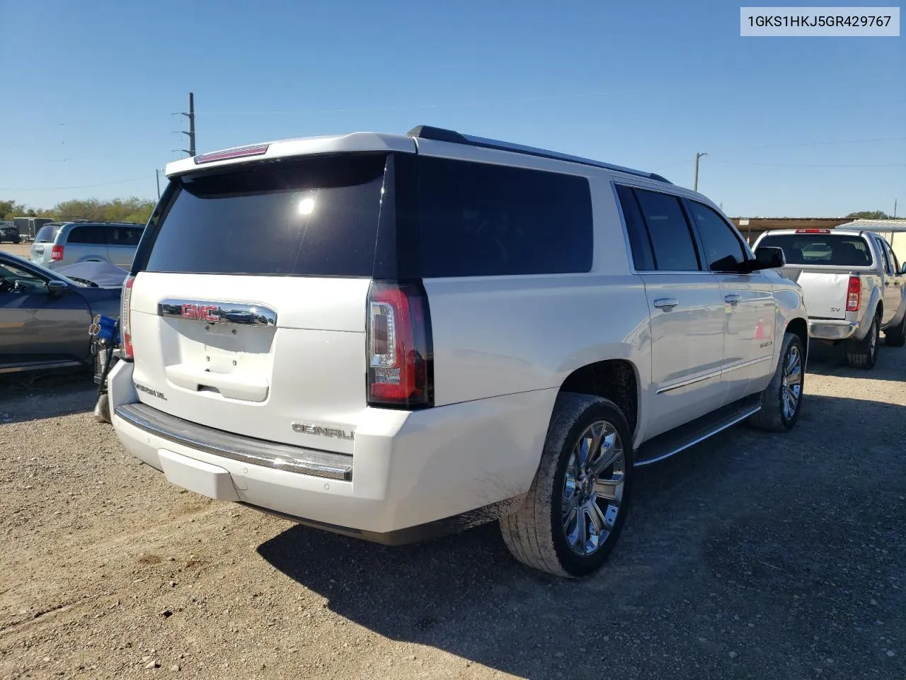 2016 GMC Yukon Xl Denali VIN: 1GKS1HKJ5GR429767 Lot: 81487374