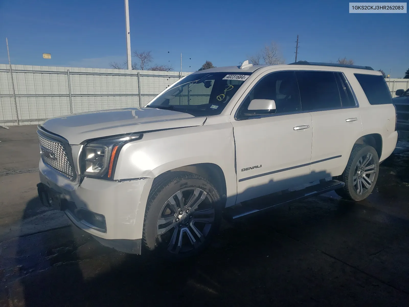 2017 GMC Yukon Denali VIN: 1GKS2CKJ3HR262083 Lot: 40231684