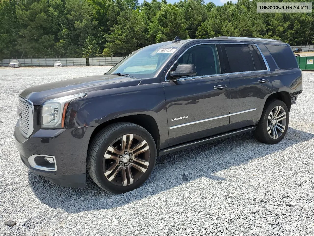 2017 GMC Yukon Denali VIN: 1GKS2CKJ6HR260621 Lot: 59884564