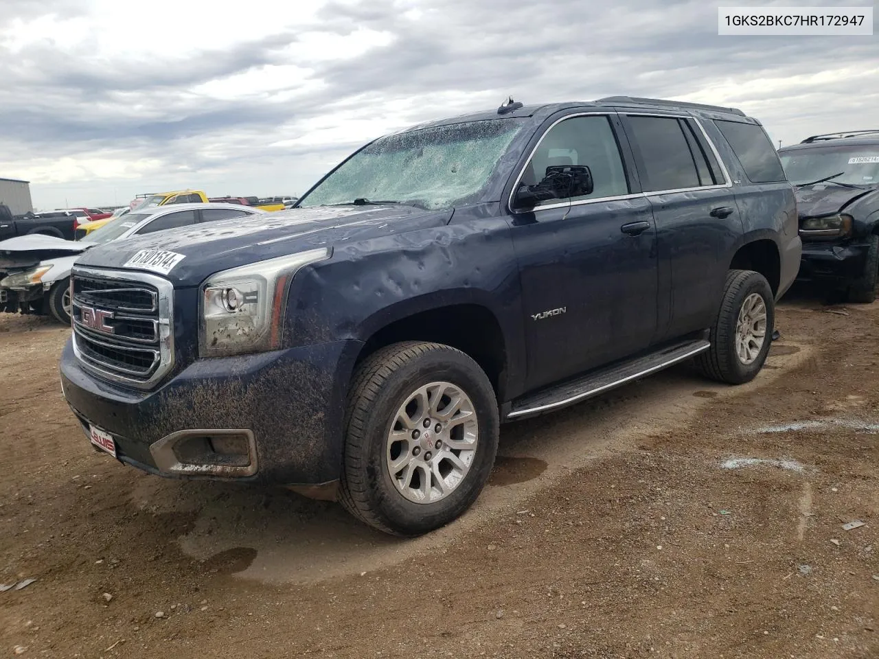 2017 GMC Yukon Slt VIN: 1GKS2BKC7HR172947 Lot: 61301514