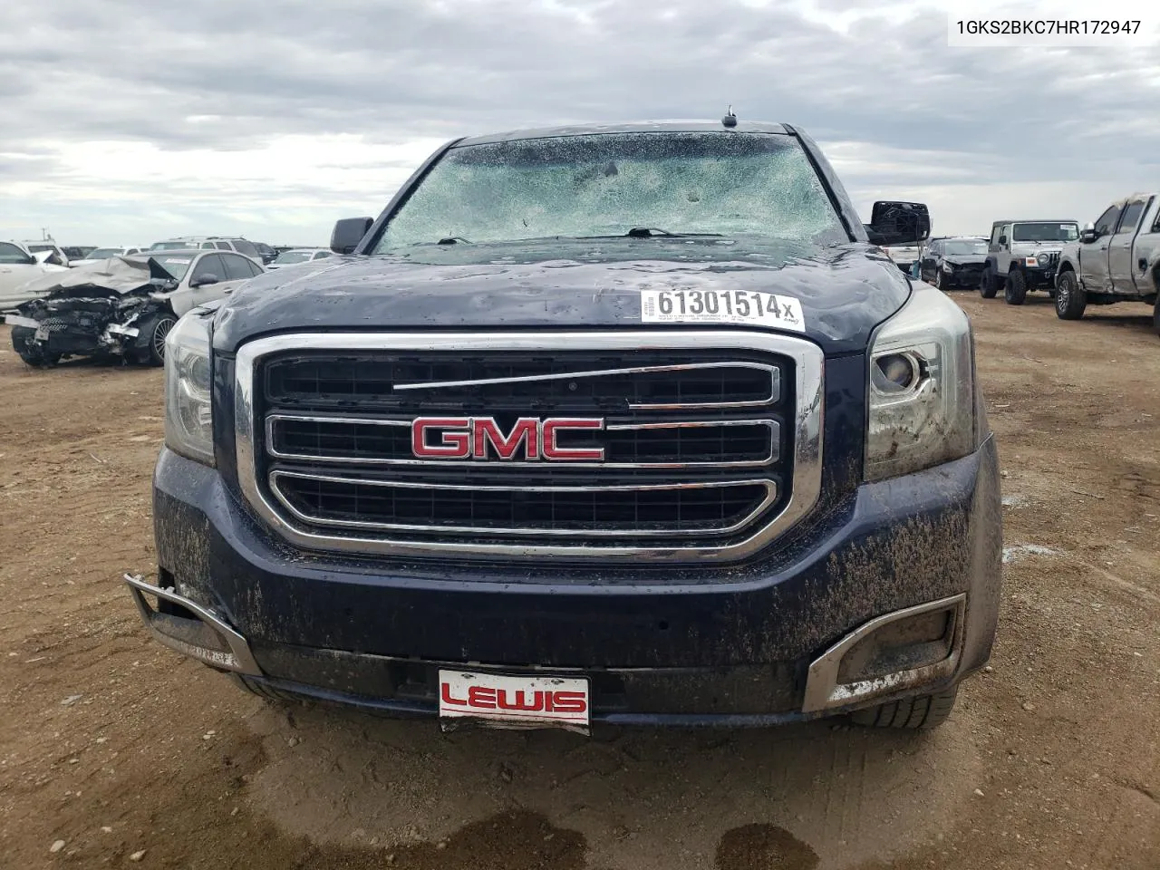 1GKS2BKC7HR172947 2017 GMC Yukon Slt