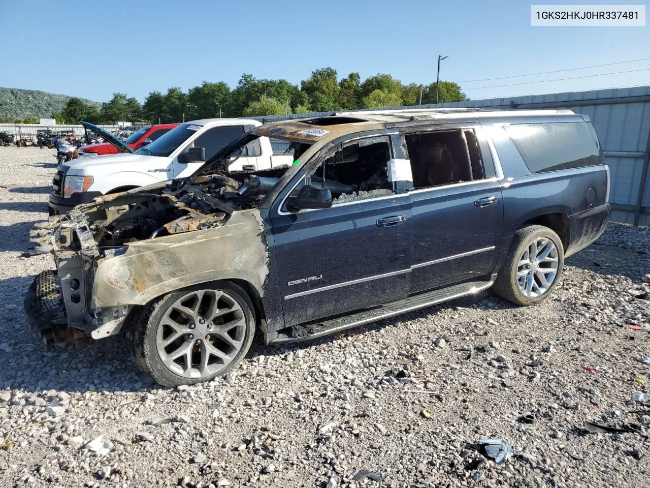 2017 GMC Yukon Xl Denali VIN: 1GKS2HKJ0HR337481 Lot: 68039664