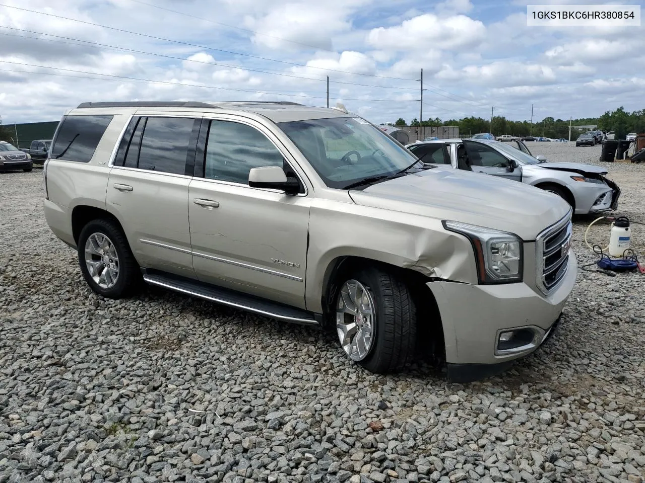 2017 GMC Yukon Slt VIN: 1GKS1BKC6HR380854 Lot: 70372824