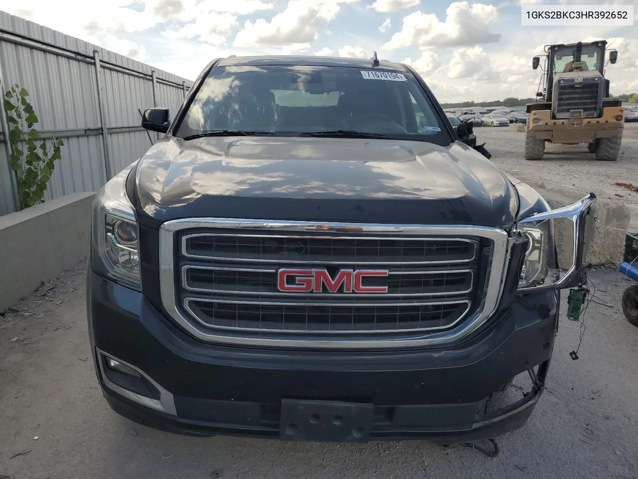 2017 GMC Yukon Slt VIN: 1GKS2BKC3HR392652 Lot: 71670194