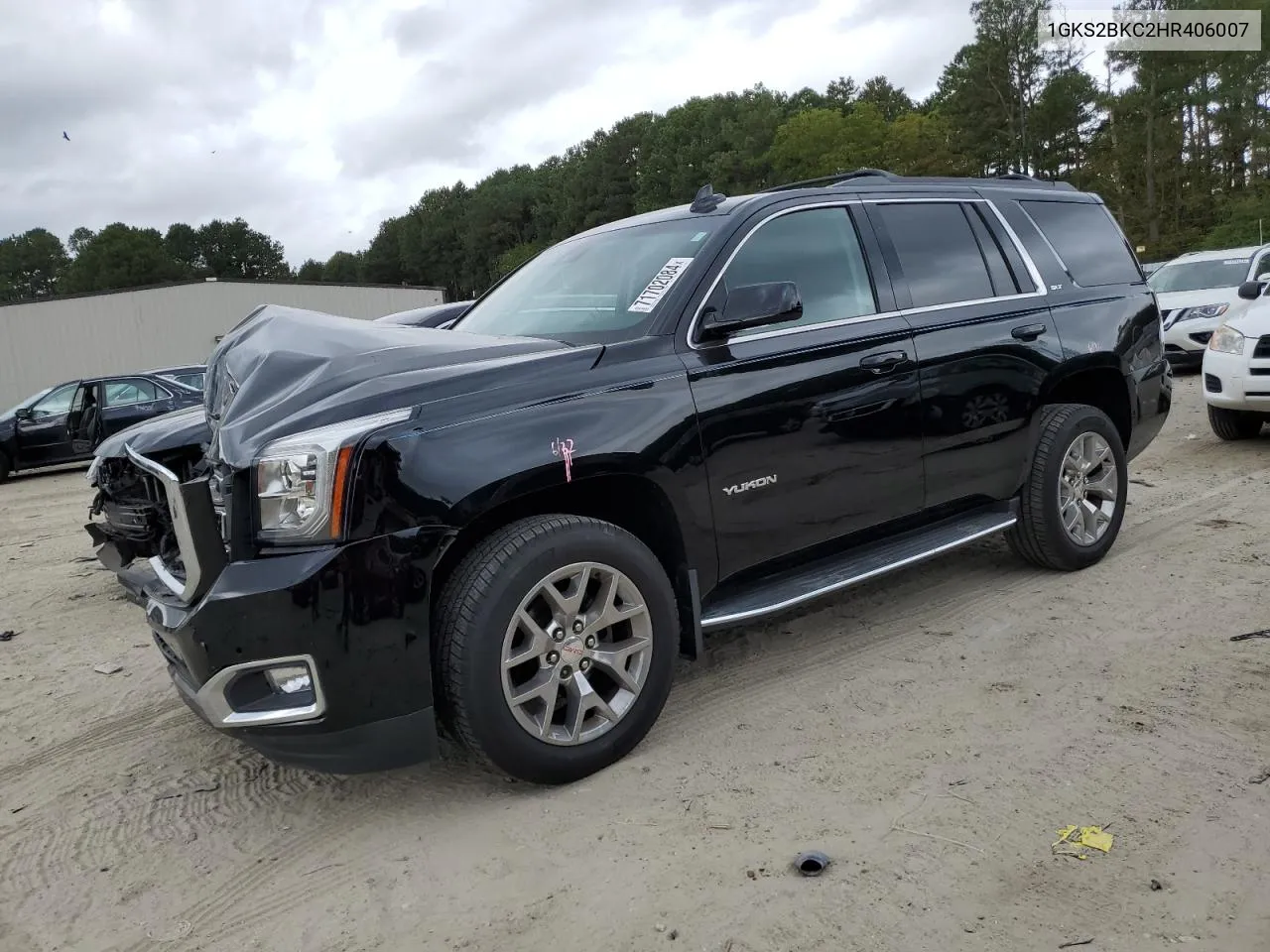 2017 GMC Yukon Slt VIN: 1GKS2BKC2HR406007 Lot: 71702084