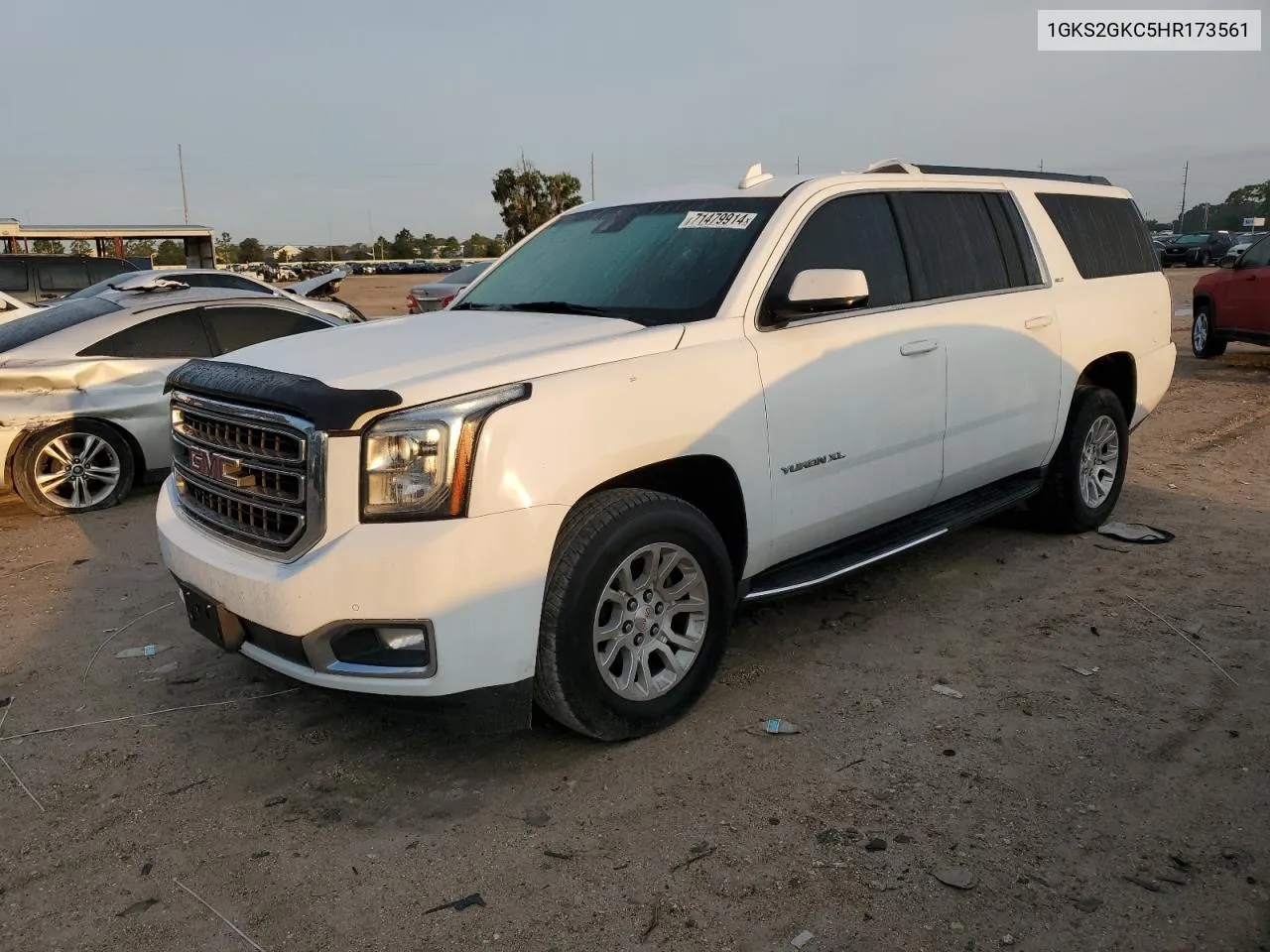 1GKS2GKC5HR173561 2017 GMC Yukon Xl K1500 Slt