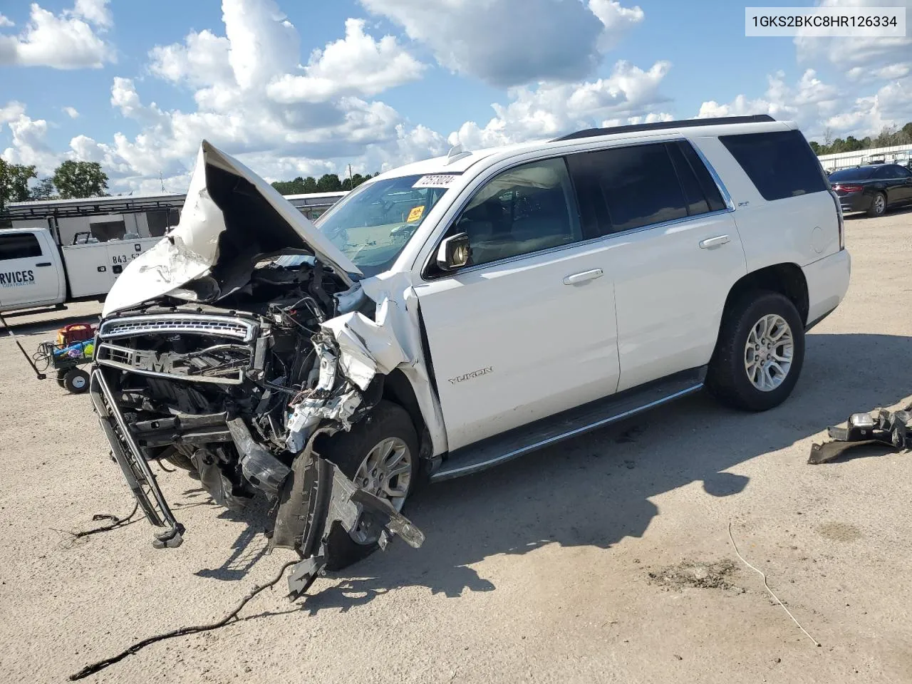 2017 GMC Yukon Slt VIN: 1GKS2BKC8HR126334 Lot: 72573024