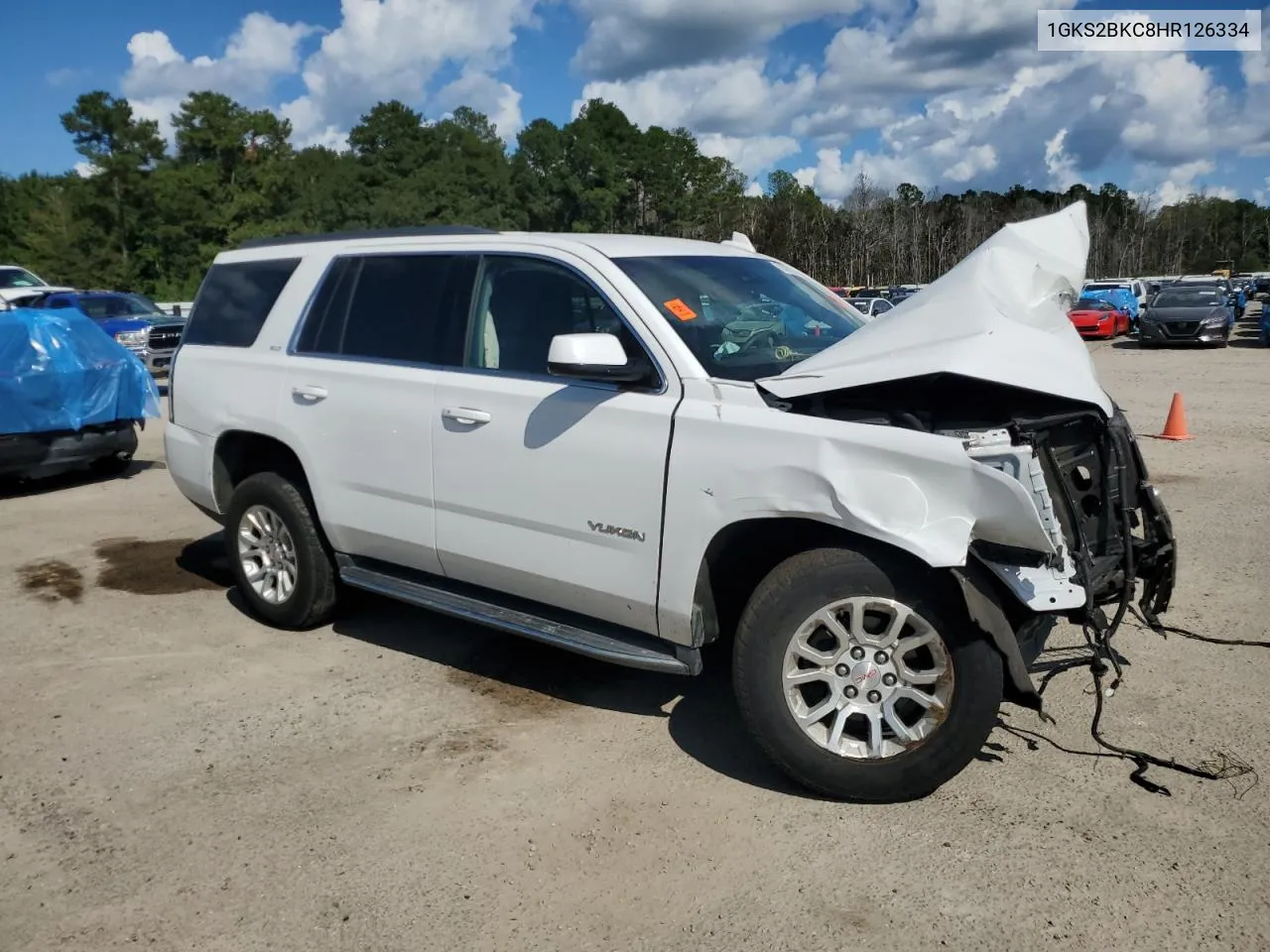 2017 GMC Yukon Slt VIN: 1GKS2BKC8HR126334 Lot: 72573024