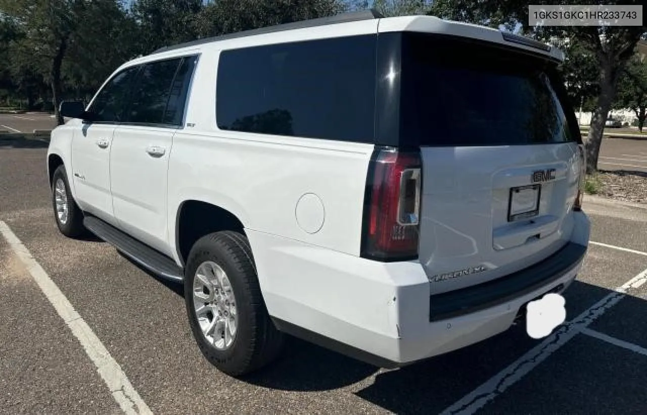 2017 GMC Yukon Xl C1500 Slt VIN: 1GKS1GKC1HR233743 Lot: 73995154