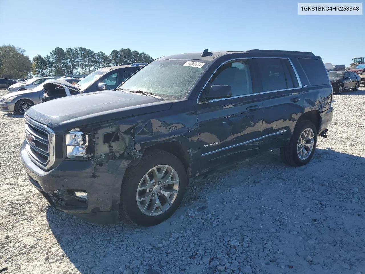 2017 GMC Yukon Slt VIN: 1GKS1BKC4HR253343 Lot: 74340744