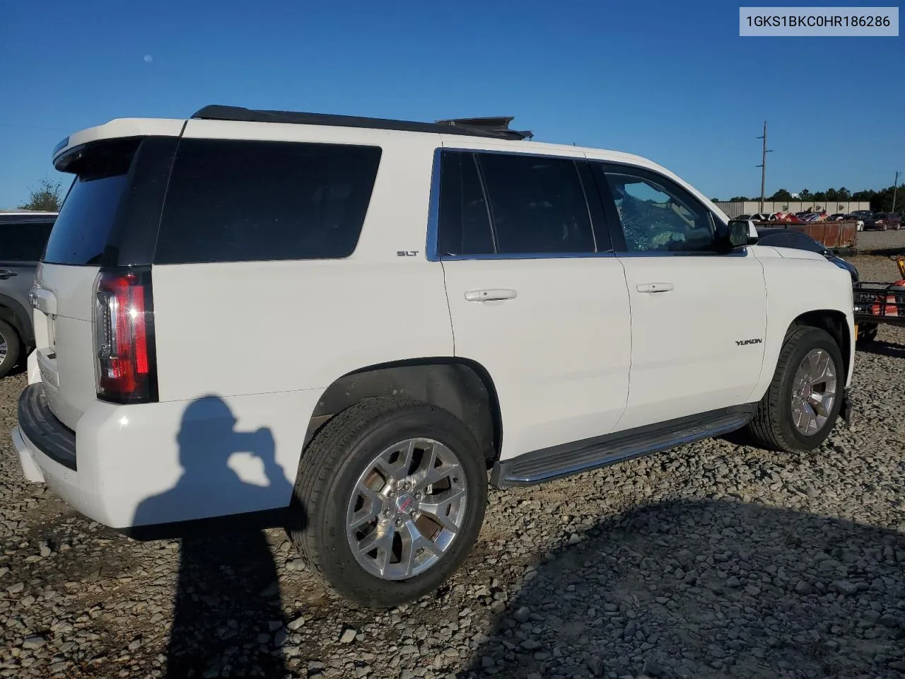 2017 GMC Yukon Slt VIN: 1GKS1BKC0HR186286 Lot: 75668214