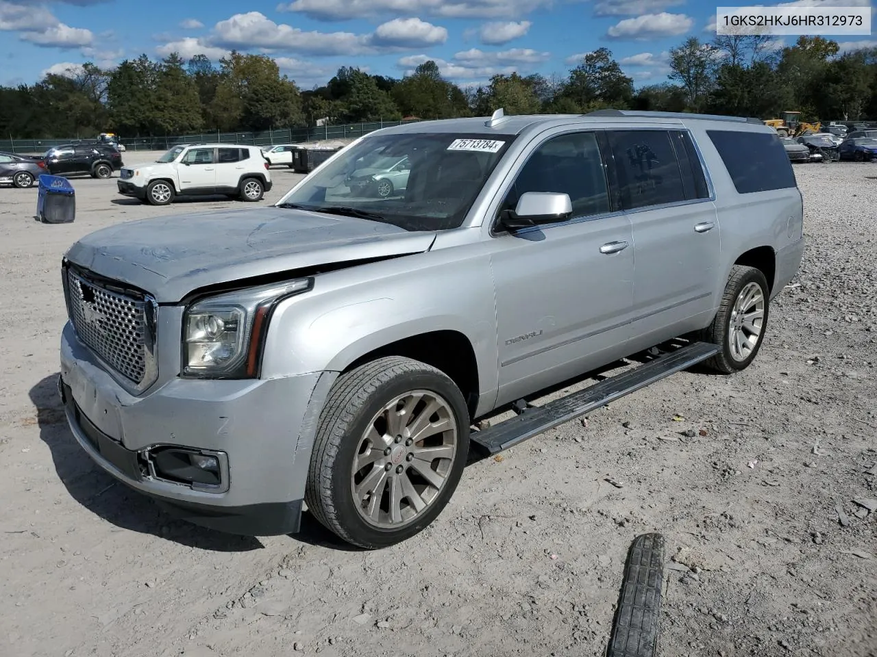 2017 GMC Yukon Xl Denali VIN: 1GKS2HKJ6HR312973 Lot: 75713784