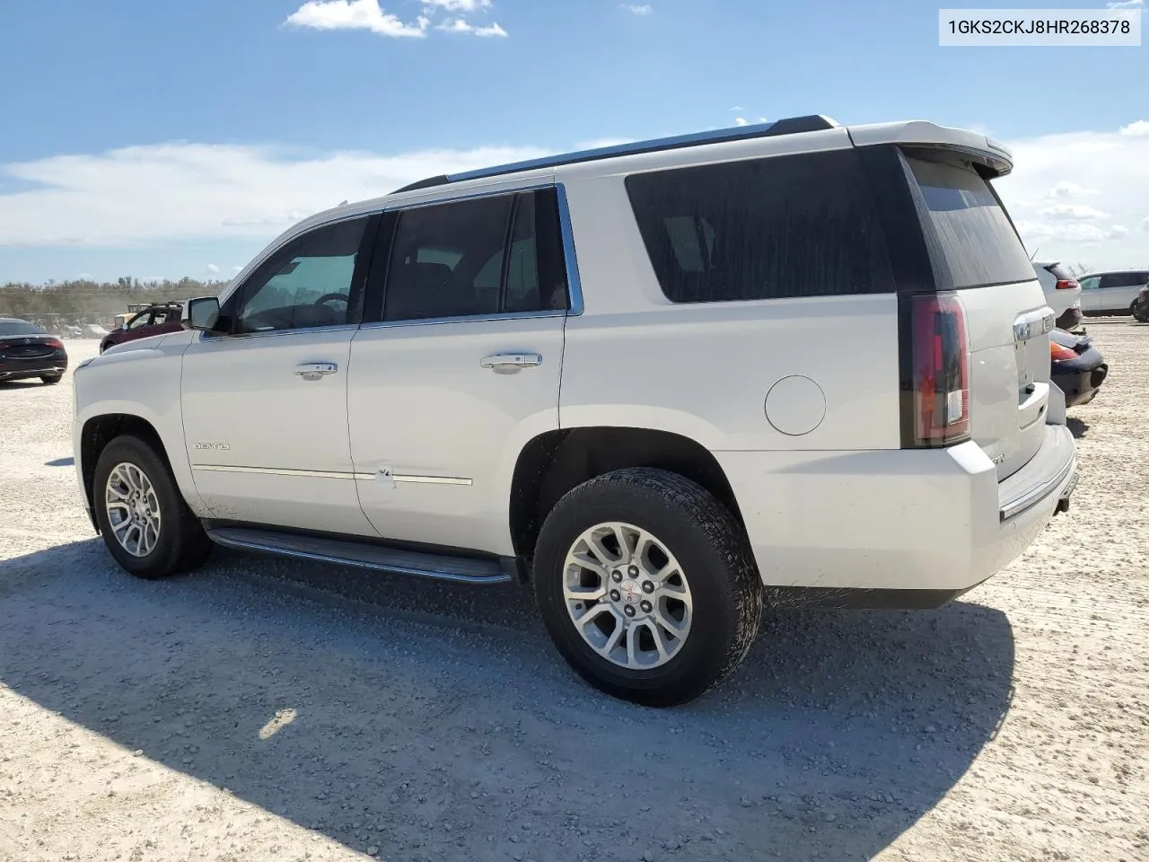 2017 GMC Yukon Denali VIN: 1GKS2CKJ8HR268378 Lot: 76104244