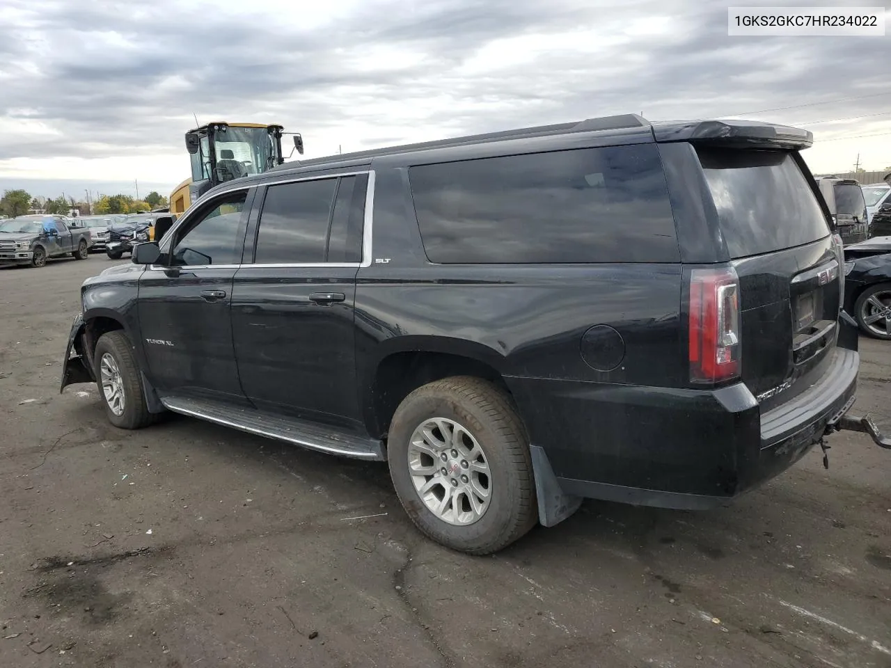 2017 GMC Yukon Xl K1500 Slt VIN: 1GKS2GKC7HR234022 Lot: 76981424