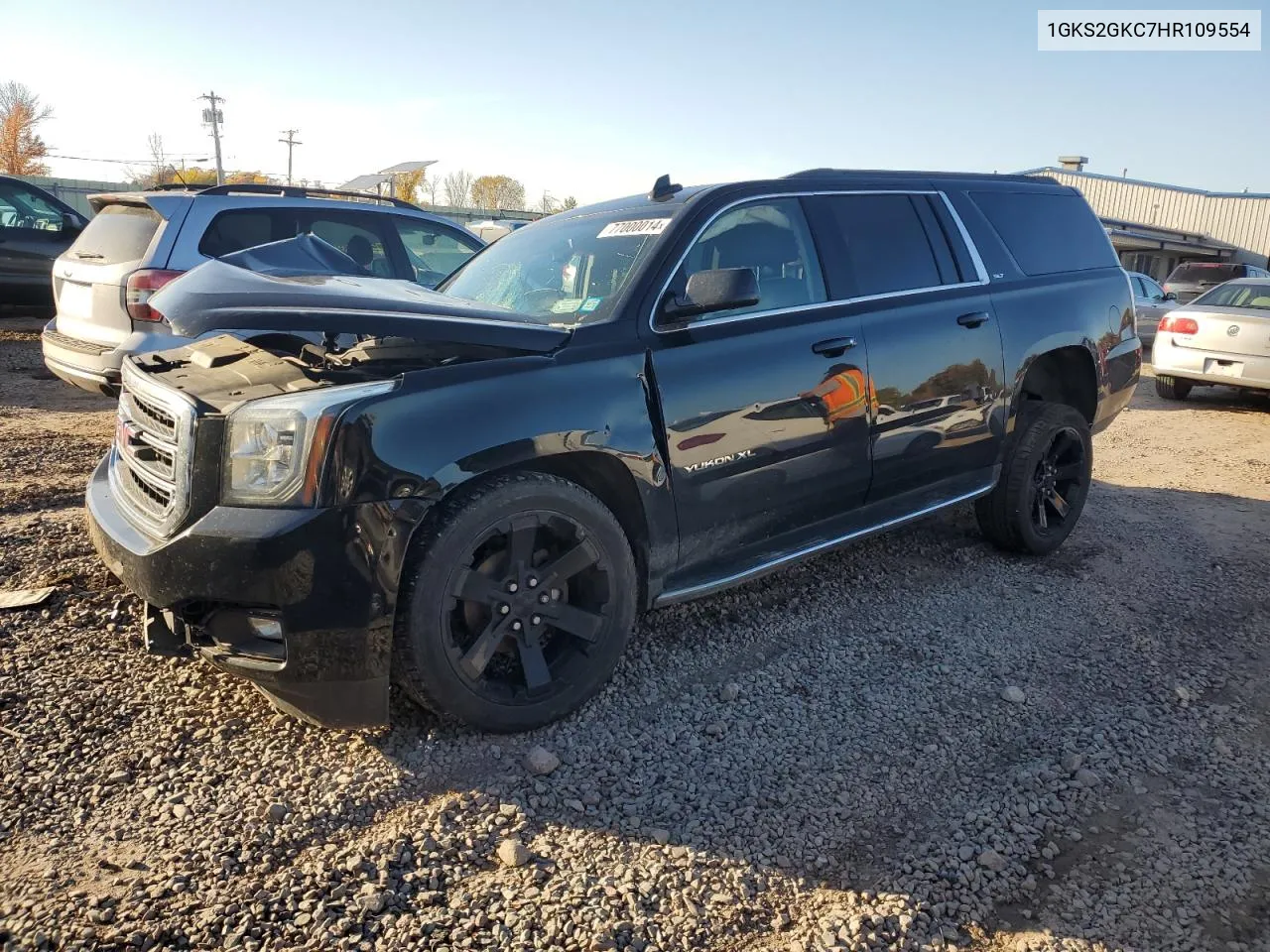 2017 GMC Yukon Xl K1500 Slt VIN: 1GKS2GKC7HR109554 Lot: 77000014