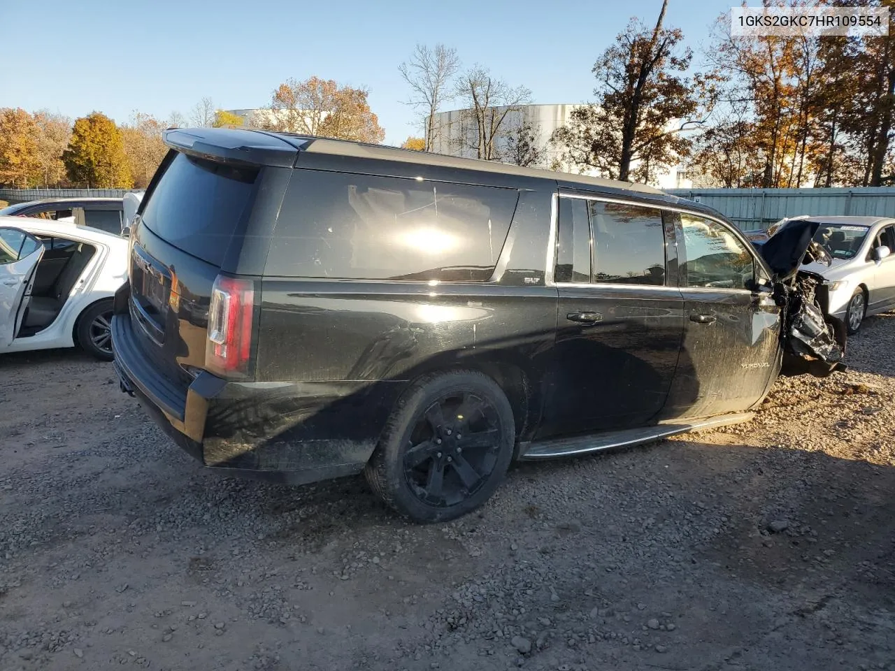 2017 GMC Yukon Xl K1500 Slt VIN: 1GKS2GKC7HR109554 Lot: 77000014