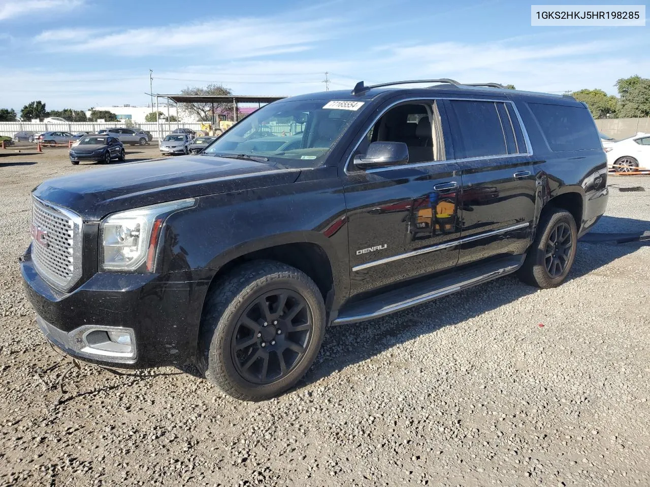 2017 GMC Yukon Xl Denali VIN: 1GKS2HKJ5HR198285 Lot: 77165554