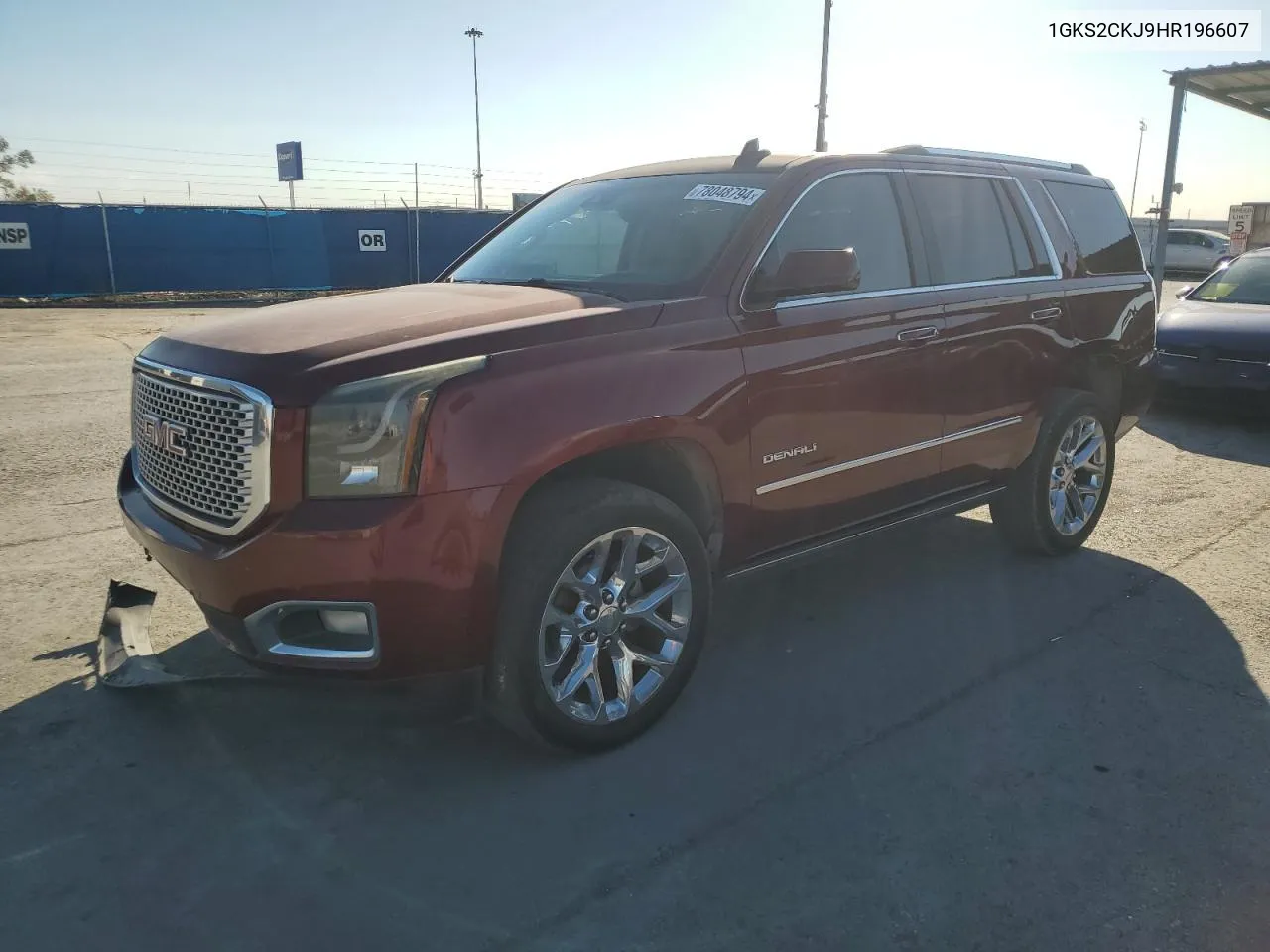 2017 GMC Yukon Denali VIN: 1GKS2CKJ9HR196607 Lot: 78048794