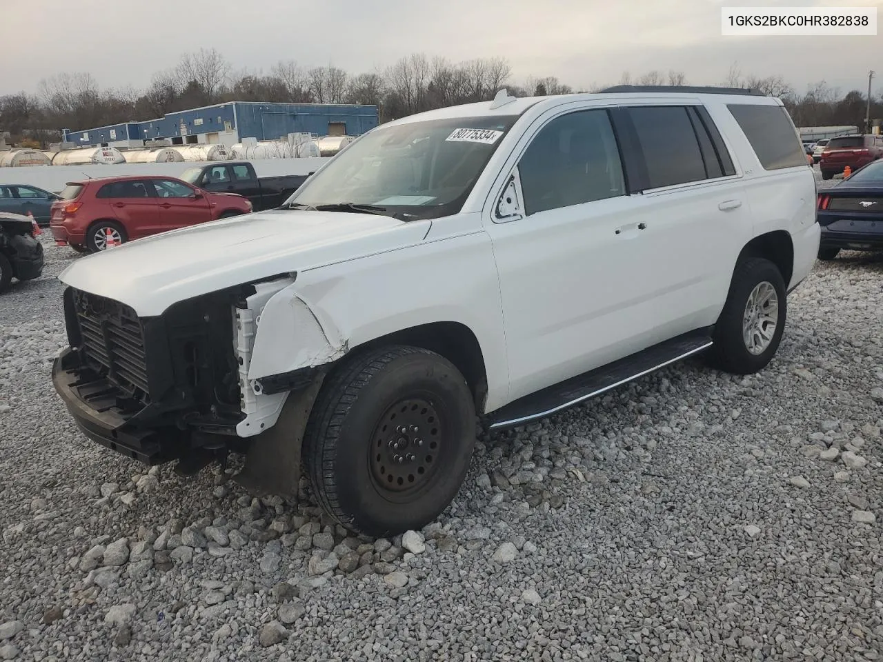 2017 GMC Yukon Slt VIN: 1GKS2BKC0HR382838 Lot: 80775334