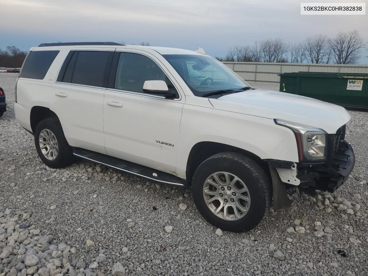 2017 GMC Yukon Slt VIN: 1GKS2BKC0HR382838 Lot: 80775334