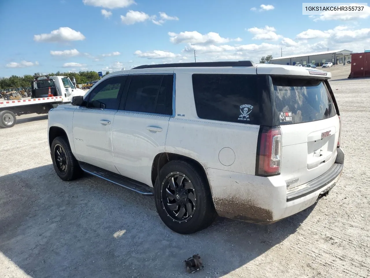 2017 GMC Yukon Sle VIN: 1GKS1AKC6HR355737 Lot: 81025544