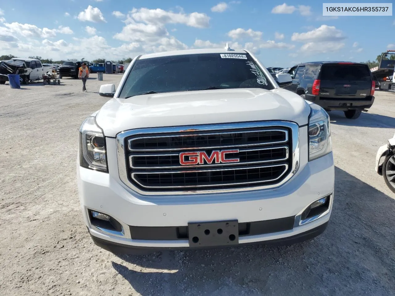 2017 GMC Yukon Sle VIN: 1GKS1AKC6HR355737 Lot: 81025544