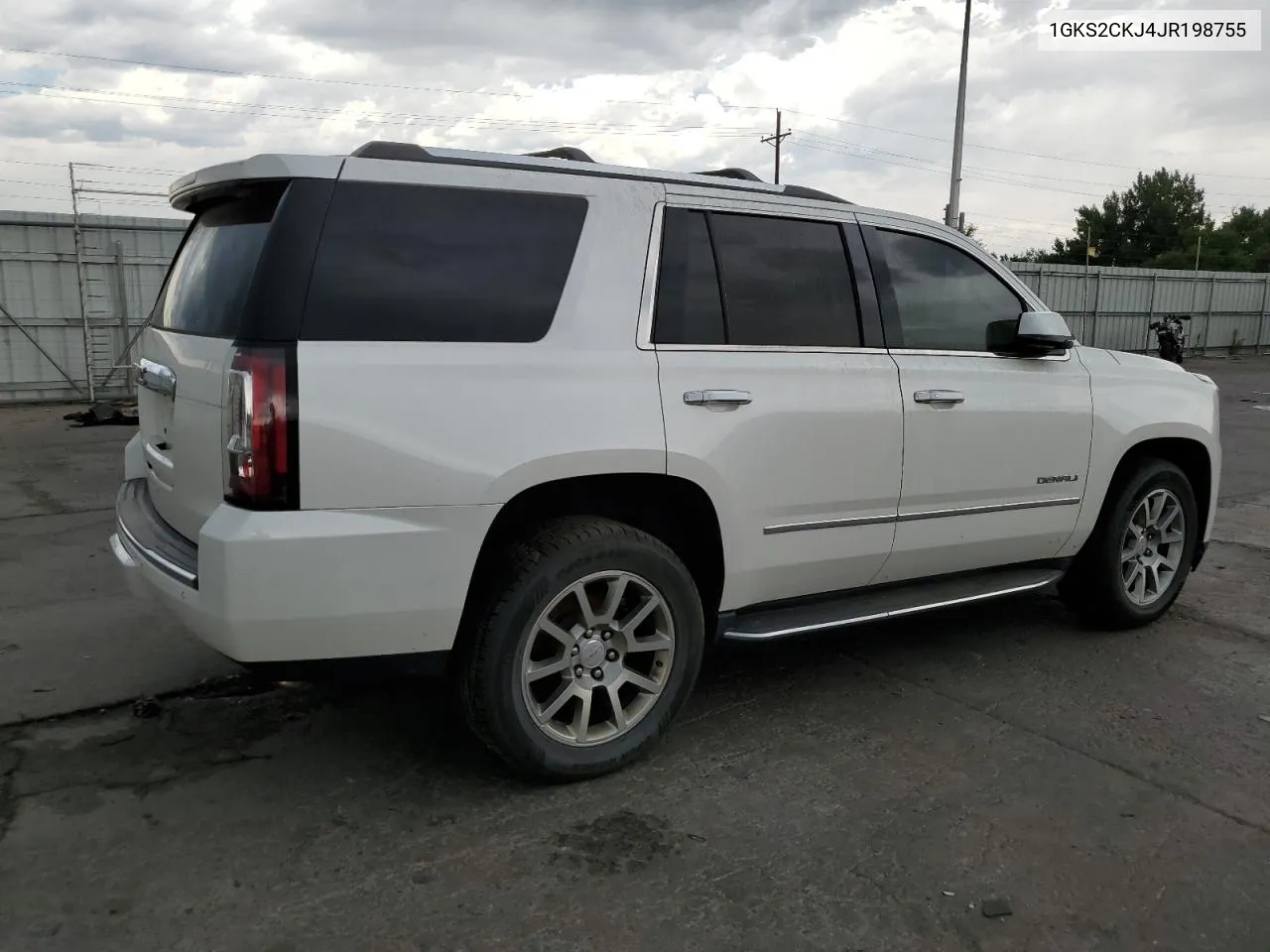 2018 GMC Yukon Denali VIN: 1GKS2CKJ4JR198755 Lot: 62600194