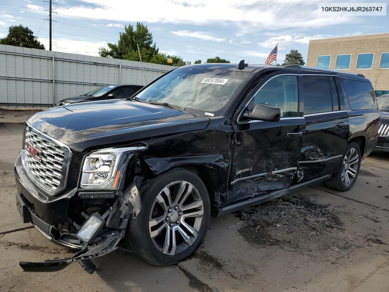 2018 GMC Yukon Xl Denali VIN: 1GKS2HKJ6JR263747 Lot: 69247054