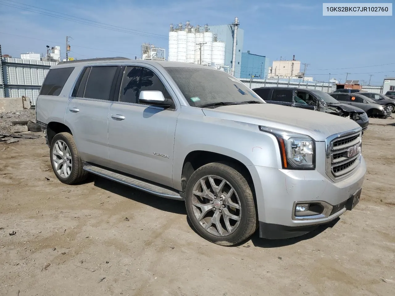 2018 GMC Yukon Slt VIN: 1GKS2BKC7JR102760 Lot: 70708694