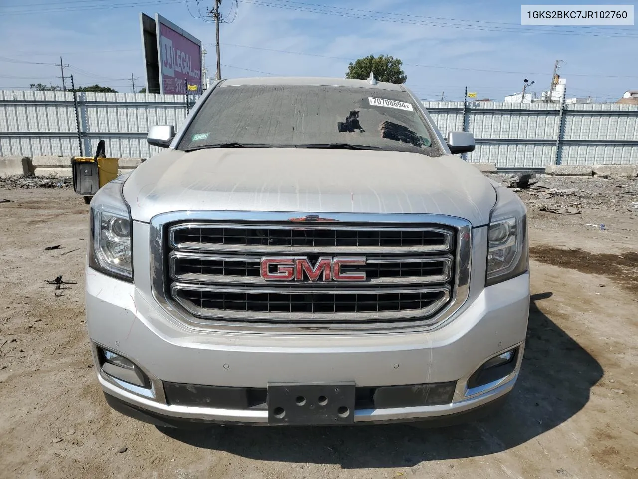 1GKS2BKC7JR102760 2018 GMC Yukon Slt