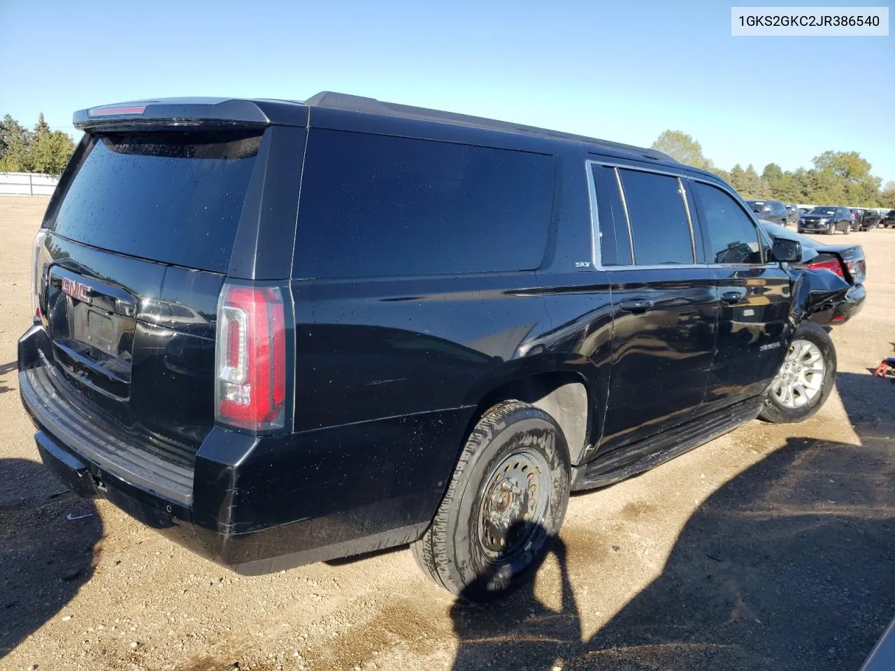 2018 GMC Yukon Xl K1500 Slt VIN: 1GKS2GKC2JR386540 Lot: 72095714