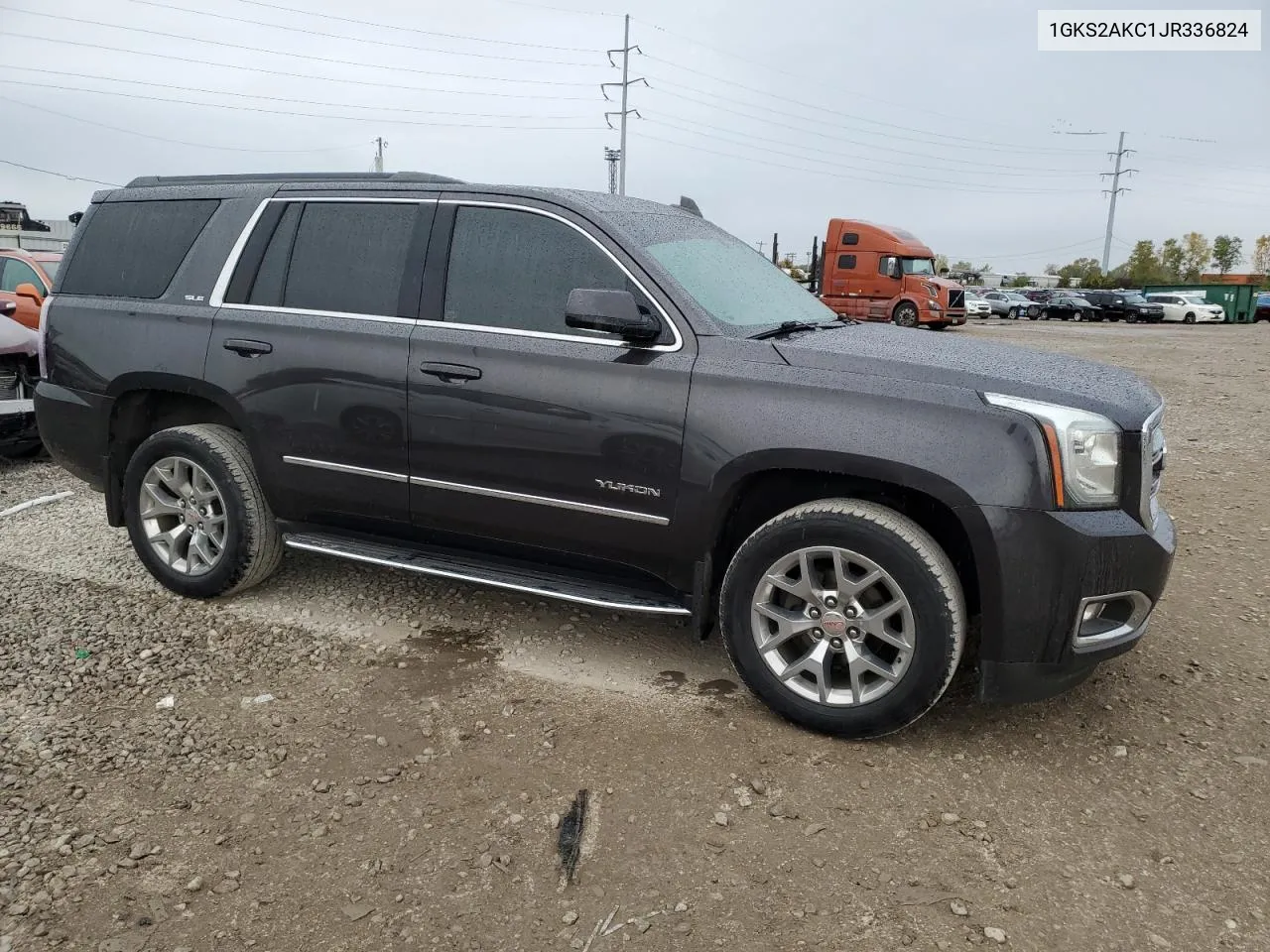 2018 GMC Yukon Sle VIN: 1GKS2AKC1JR336824 Lot: 75837734