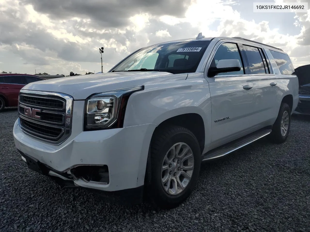 2018 GMC Yukon Xl C1500 Sle VIN: 1GKS1FKC2JR146692 Lot: 76155694