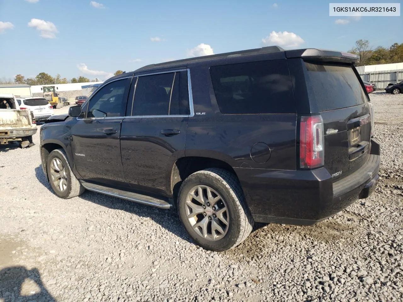 2018 GMC Yukon Sle VIN: 1GKS1AKC6JR321643 Lot: 77751114