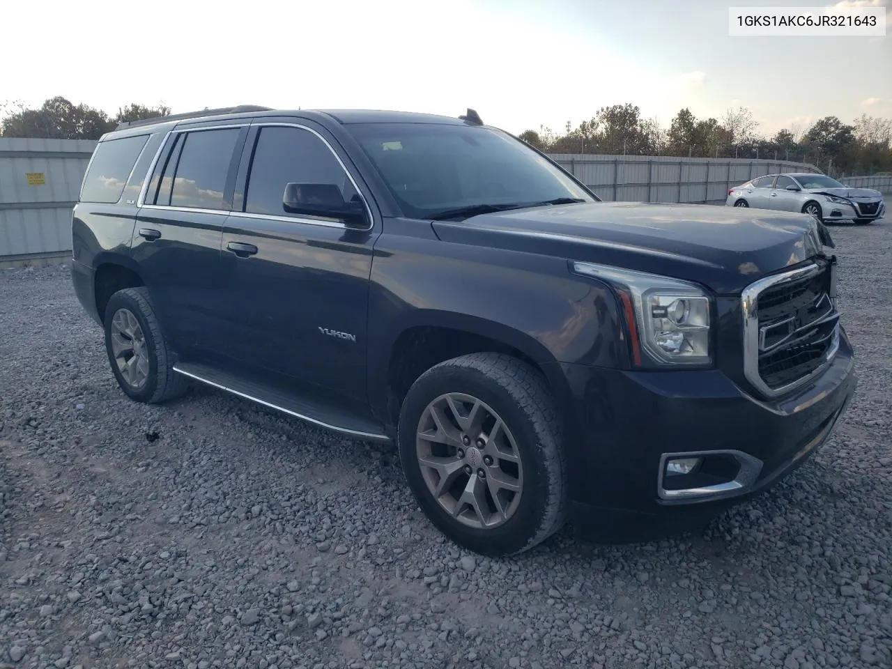 2018 GMC Yukon Sle VIN: 1GKS1AKC6JR321643 Lot: 77751114