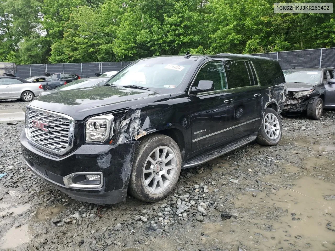 2019 GMC Yukon Xl Denali VIN: 1GKS2HKJ3KR263402 Lot: 55164004